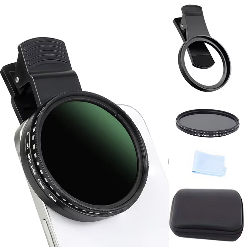 52Mm/67Mm Lens Filter Adjustable Light Reduction Variable ND Filter Iphone Dslrs Smartphones Tiktok Photography Accessories